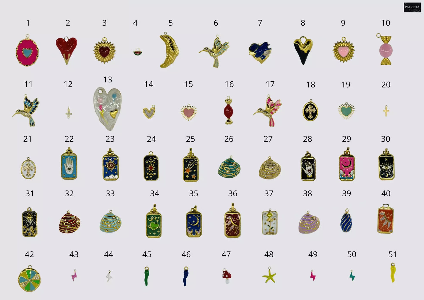 Colliers personnalisable 6 charms