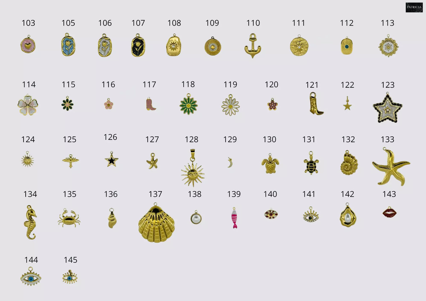 Colliers personnalisable 6 charms