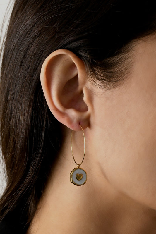Image bijoux boucle d’oreille sceau d'amour de Patricia Jewels Rouen