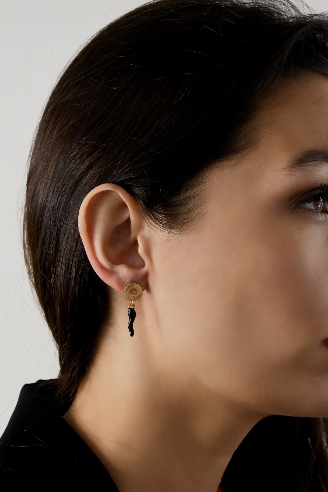 Image bijoux boucle d’oreille twist black de Patricia Jewels Rouen