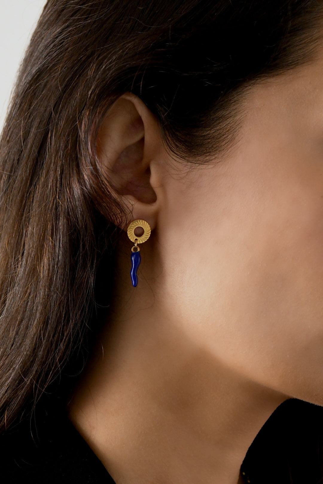 Image bijoux boucle d’oreille twist blue de Patricia Jewels Rouen