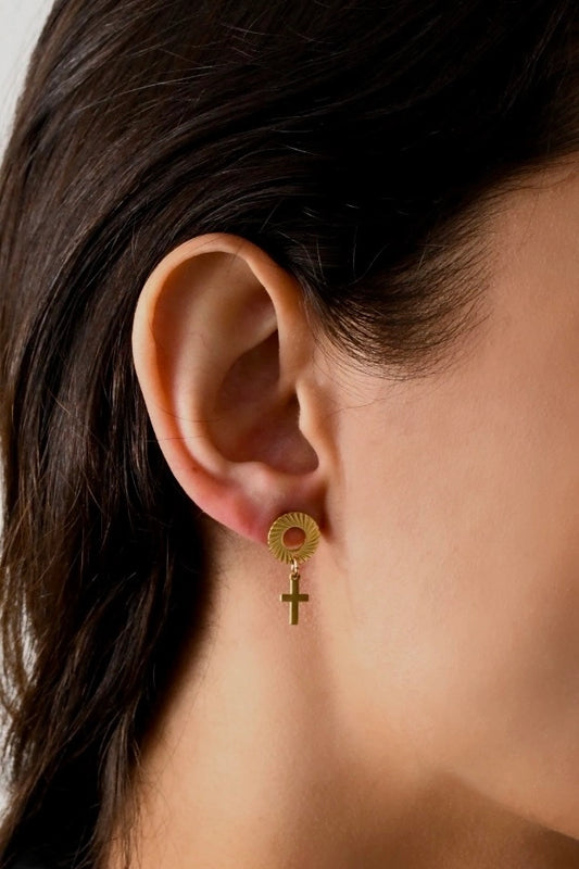 Image bijoux boucle d’oreille sainte croix de Patricia Jewels Rouen