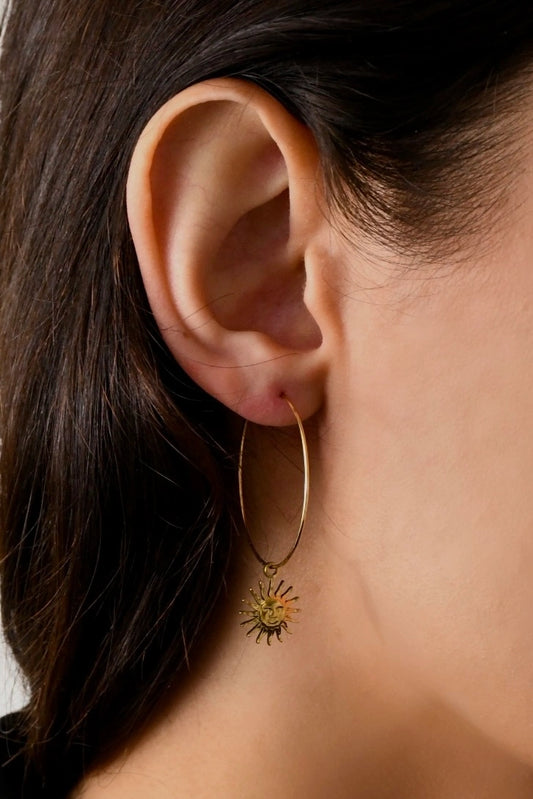Image bijoux boucle d’oreille soleil d'orient de Patricia Jewels Rouen