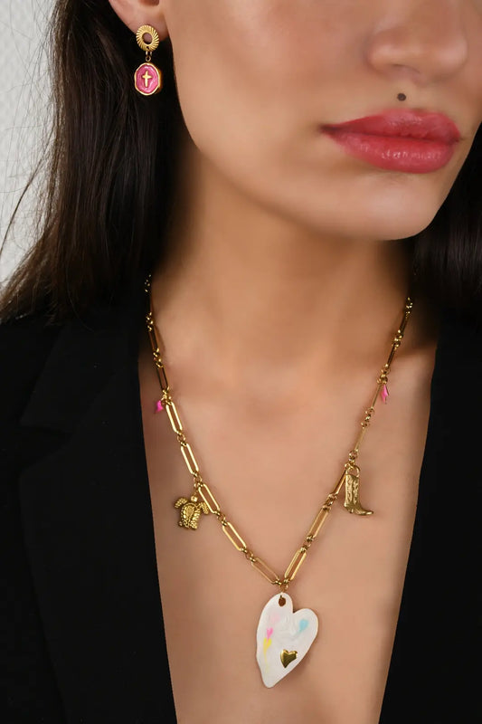 Image bijoux collier western Love avec boucle d'oreilles de Patricia Jewels Rouen